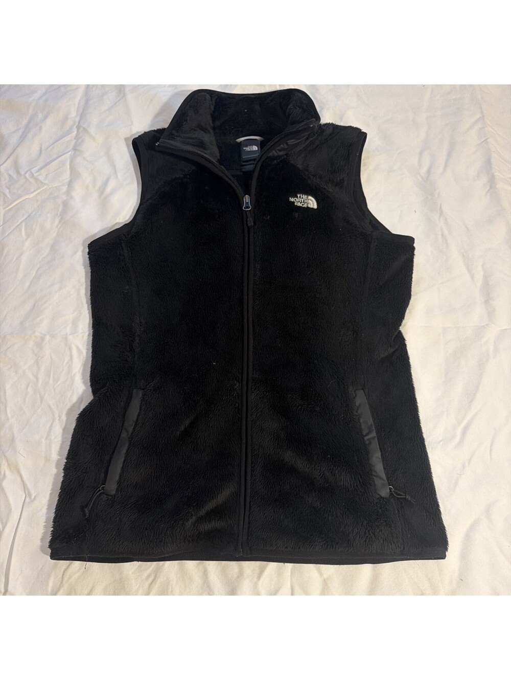 The North Face Women’s Black Vest Soft Fleece Pockets Mid-Length Outdoor Size SP